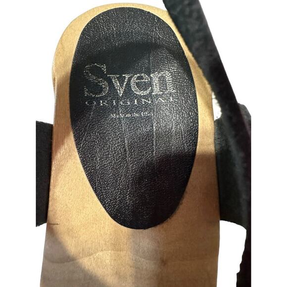 Sven plum wooden clog sandals sz 37 (6.5-7) - Picture 9 of 12